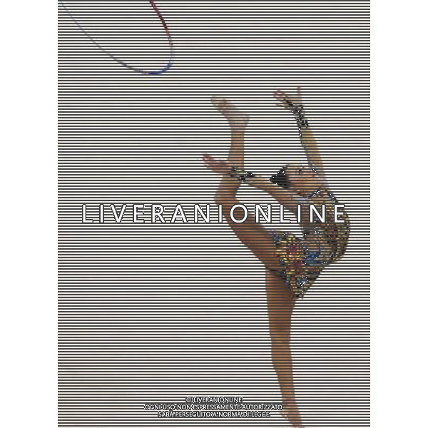 (101126) -- GUANGZHOU, Nov. 26, 2010 () -- Ulyana Trofimova of Uzbekistan performs during the individual all-around event of Rhythmic Gymnastics at the 16th Asian Games in Guangzhou, south China\'s Guangdong Province, Nov. 26, 2010. (/Wang Lei) - Xinhua/Photoshot - Ag. Aldo Liverani sas ITALY ONLY CINA - 16mi GIOCHI ASIATICI 2010: GINNASTICA RITMICA