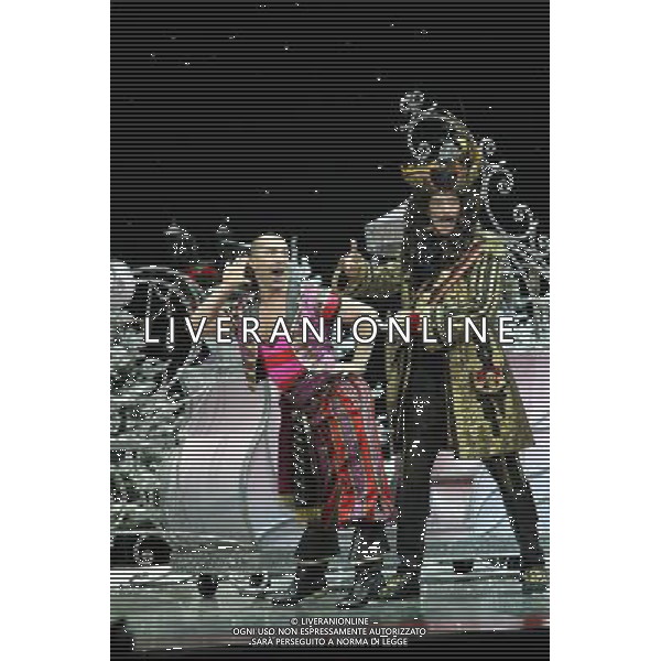 Pictured: Louie Spence and David Hasselhoff First Family Entertainment press launch photocall, PIccadilly Theatre, London, UK. 26/11/2010 Byline: Retna Pictures/Kiera Fyles /PHOTOSHOT/AG ALDO LIVERANI SAS - ITALY ONLY -