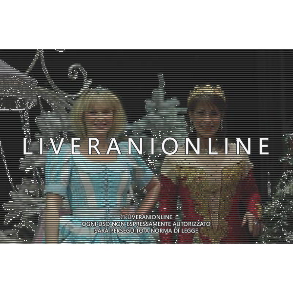 Pictured: Joanna Page and Dina Payne First Family Entertainment press launch photocall, PIccadilly Theatre, London, UK. 26/11/2010 Byline: Retna Pictures/Kiera Fyles /PHOTOSHOT/AG ALDO LIVERANI SAS - ITALY ONLY -