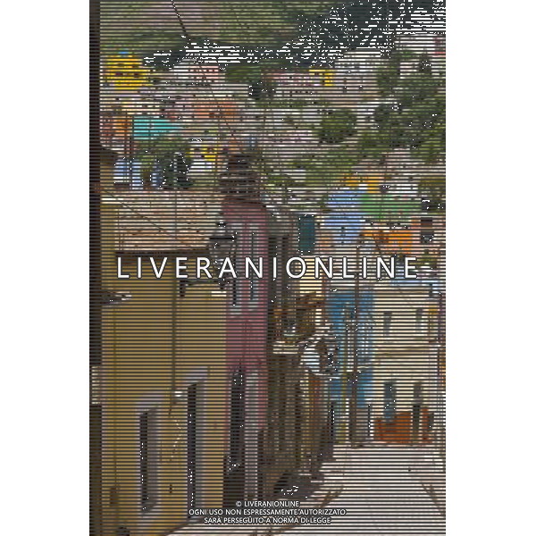 Colourful houses in the Mexican town of Guanajuato REPORTAGE: MESSICO © PHOTOSHOT - AG. ALDO LIVERANI SAS ITALY ONLY