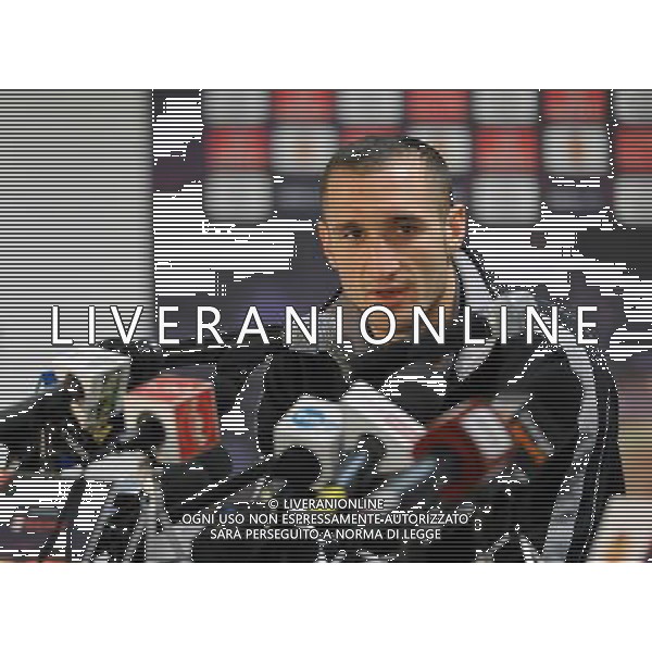 POZNAN 30.11.2010 CONFERENZA STAMPA JUVENTUS PRIMA DELLA PARTITA DI EUROPA LEAGUE 2010-2011 CONTRO IL LECH POZNAN nella foto: GIORGIO CHIELLINI © JAKUB KACZMARCZYK / Newspix.pl - AG.ALDO LIVERANI SAS ITALY ONLY 