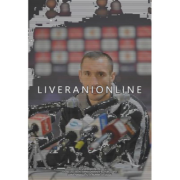 POZNAN 30.11.2010 CONFERENZA STAMPA JUVENTUS PRIMA DELLA PARTITA DI EUROPA LEAGUE 2010-2011 CONTRO IL LECH POZNAN nella foto: GIORGIO CHIELLINI © JAKUB PIASECKI / CYFRASPORT - NEWSPIX. PL - AG. ALDO LIVERANI SAS ITALY ONLY 