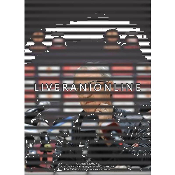 POZNAN 30.11.2010 CONFERENZA STAMPA JUVENTUS PRIMA DELLA PARTITA DI EUROPA LEAGUE 2010-2011 CONTRO IL LECH POZNAN nella foto: LUIGI DEL NERI ( allenatore) © JAKUB KACZMARCZYK/PRESSFOCUS / NEWSPIX.PL- Ag. Aldo Liverani sas ITALY ONLY *** Local Caption *** 