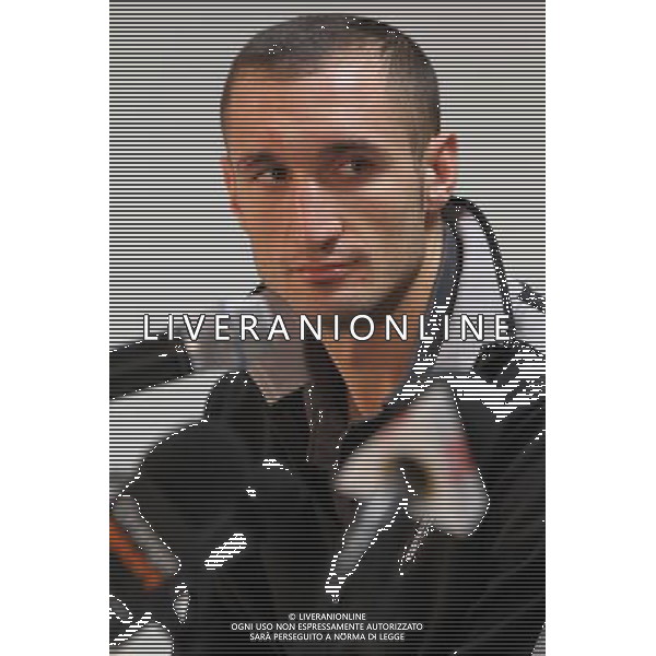 POZNAN 30.11.2010 CONFERENZA STAMPA JUVENTUS PRIMA DELLA PARTITA DI EUROPA LEAGUE 2010-2011 CONTRO IL LECH POZNAN nella foto: GIORGIO CHIELLINI © Maciej Opala / Newspix.pl - Ag. Aldo Liverani sas ITALY ONLY 