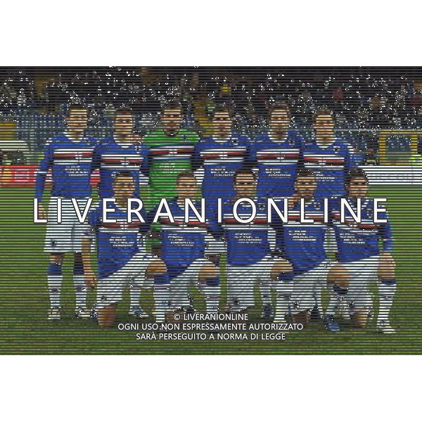UEFA Europa League 2010/2011 Genova - 01.12.2010 Sampdoria-PSV Eindhoven Nella Foto:sampdoria squadra formazione 2010/2011 /Ph.Vitez-Ag. Aldo Liverani