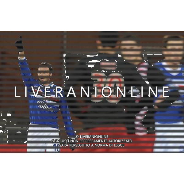 UEFA Europa League 2010/2011 Genova - 01.12.2010 Sampdoria-PSV Eindhoven Nella Foto:pazzini esulta /Ph.Vitez-Ag. Aldo Liverani