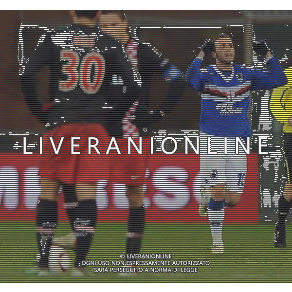 UEFA Europa League 2010/2011 Genova - 01.12.2010 Sampdoria-PSV Eindhoven Nella Foto:pazzini esulta /Ph.Vitez-Ag. Aldo Liverani