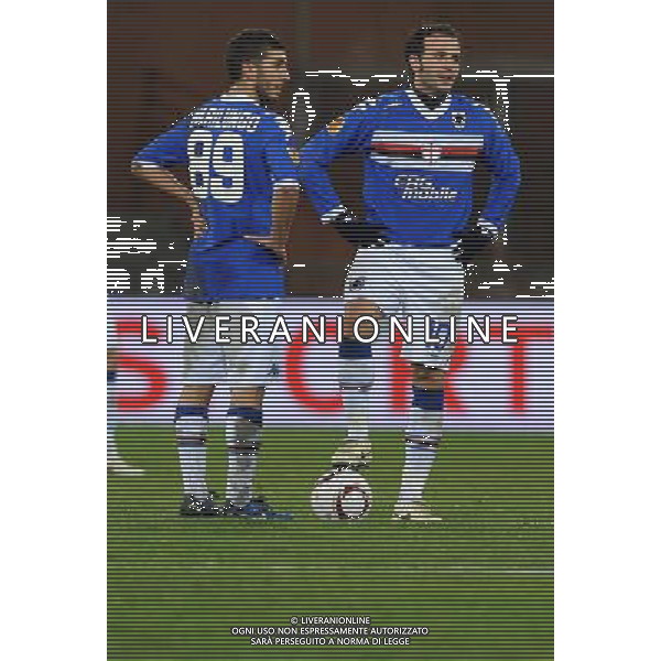UEFA Europa League 2010/2011 Genova - 01.12.2010 Sampdoria-PSV Eindhoven Nella Foto:Giampaolo PAZZINI-Guido MARILUNGO /Ph.Vitez-Ag. Aldo Liverani