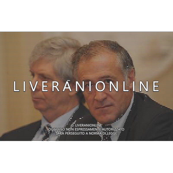 MILANO 2/12/2010 TEATRO ALLA SCALA FOYER ARTURO TOSCANINI INCONTRO STAMPA PER ILLUSTRARE LE INIZIATIVE LEGATE ALL\' INAUGURAZIONE DELLA STAGIONE 2010/2011 NELLA FOTO STEPHANE LISSNER ED ANTONIO MARANO FOTO ROMANO/AG ALDO LIVERANI