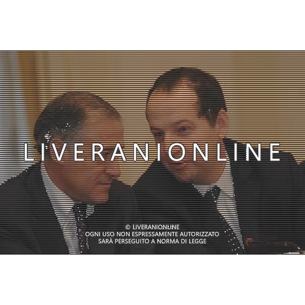 MILANO 2/12/2010 TEATRO ALLA SCALA FOYER ARTURO TOSCANINI INCONTRO STAMPA PER ILLUSTRARE LE INIZIATIVE LEGATE ALL\' INAUGURAZIONE DELLA STAGIONE 2010/2011 NELLA FOTO ANTONIO MARANO E CARLO NARDELLO FOTO ROMANO/AG ALDO LIVERANI