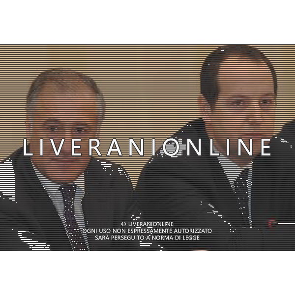 MILANO 2/12/2010 TEATRO ALLA SCALA FOYER ARTURO TOSCANINI INCONTRO STAMPA PER ILLUSTRARE LE INIZIATIVE LEGATE ALL\' INAUGURAZIONE DELLA STAGIONE 2010/2011 NELLA FOTO ANTONIO MARANO E CARLO NARDELLO FOTO ROMANO/AG ALDO LIVERANI