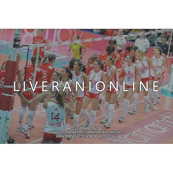 Findomestic Volley Cup - Campionato Pallavolo Serie A1 Femminile Busto Arsizio (VA) 5-12-2010 Yamamay Busto Arsizio - Scavolini Pesaro nella foto: la squadra di Pesaro foto Garavaglia - ag. Aldo Liverani sas