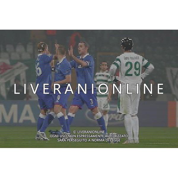 UEFA Champions League group C soccer match between Bursaspor Turkey and Rangers FC at Ataturk Stadium in Bursa, Turkey 07.12..2010 Match Scored : Bursaspor 1 - Rangers FC 1 Pictured: ESULTANZA GLASGOW RANGERS DOPO IL GOL ©Newspix/Agenzia Aldo Liverani Sas - ITALY ONLY - *** Local Caption *** .