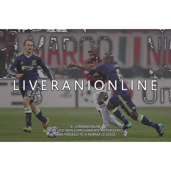 Milan - Ajax Champions League 08/12/2010 nella foto clarence seedorf, enoh e de jong ©luzzani/Agenzia Aldo Liverani Sas