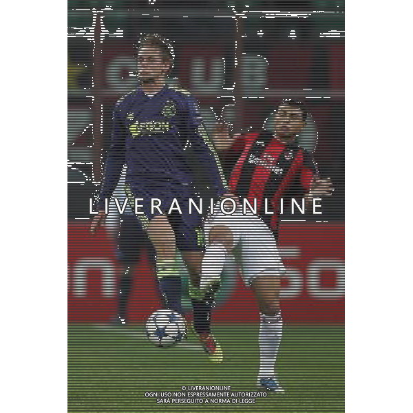Milan - Ajax Champions League 08/12/2010 nella foto de jong e thiago silva ©luzzani/Agenzia Aldo Liverani Sas