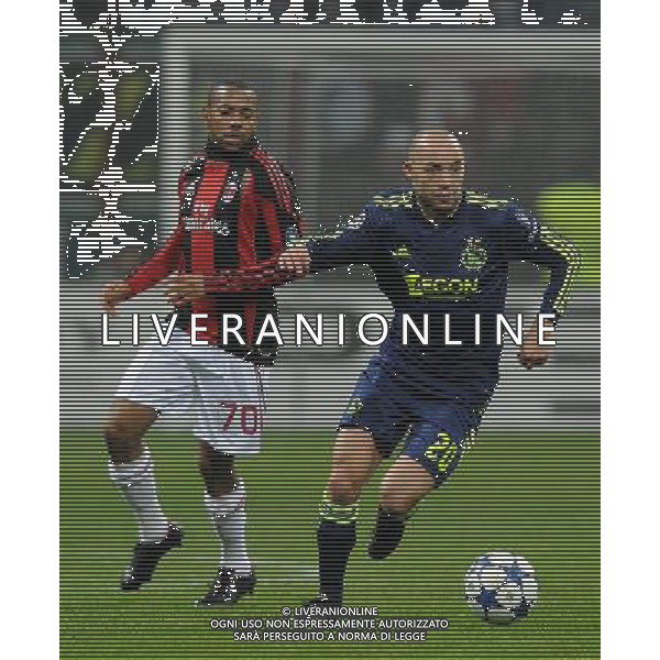 UEFA Champions League 2010/2011 Gruppo G Milano - 08.12.2010 Milan-Ajax Nella Foto:de zeeuw-robinho /Ph.Vitez-Ag. Aldo Liverani