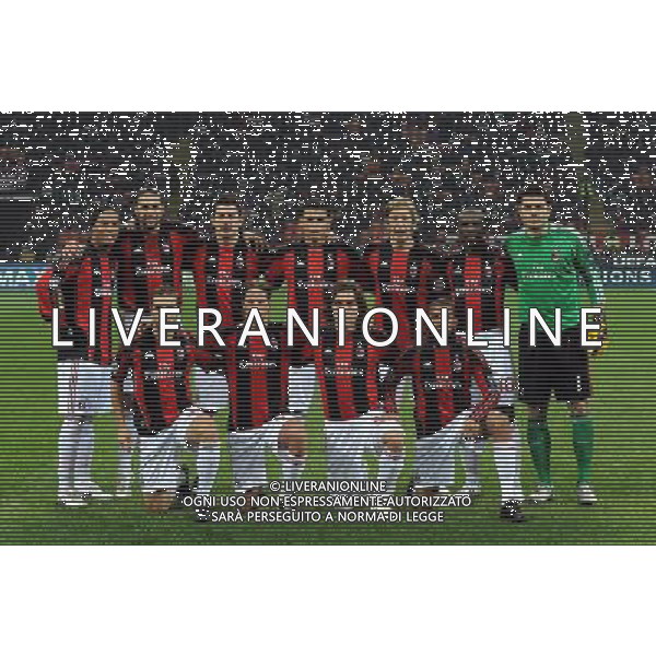 UEFA Champions League 2010/2011 Gruppo G Milano - 08.12.2010 Milan-Ajax Nella Foto:milan squadra formazione /Ph.Vitez-Ag. Aldo Liverani