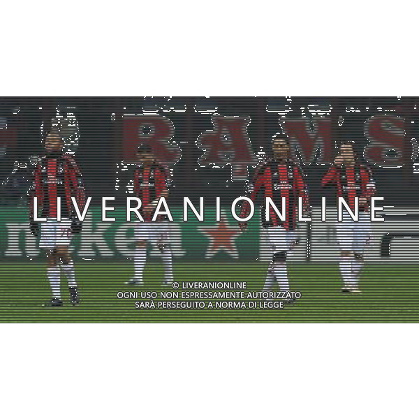 UEFA Champions League 2010/2011 Gruppo G Milano - 08.12.2010 Milan-Ajax Nella Foto:delusione milan /Ph.Vitez-Ag. Aldo Liverani