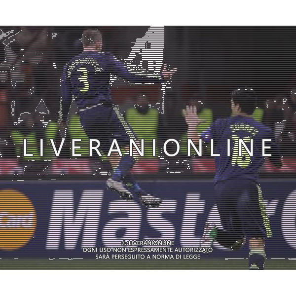 Milan - Ajax Champions League 08/12/2010 nella foto esultanza alderweireld ©luzzani/Agenzia Aldo Liverani Sas