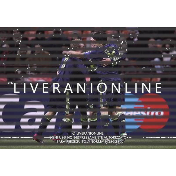 Milan - Ajax Champions League 08/12/2010 nella foto esultanza alderweireld ©luzzani/Agenzia Aldo Liverani Sas