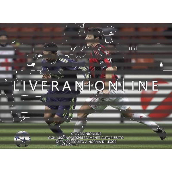 Milan - Ajax Champions League 08/12/2010 nella foto emanuelson e bonera ©luzzani/Agenzia Aldo Liverani Sas