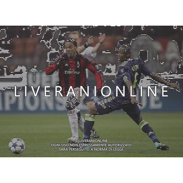 Milano 08-12-2010 Champions League 2010/11 milan-ajax nella foto ronaldinho e eyong enoh ph marco luzzani/ag aldo liverani s.a.s.