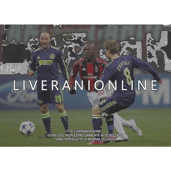 Milano 08-12-2010 Champions League 2010/11 milan-ajax nella foto clarence seedorf e christian eriksen ph marco luzzani/ag aldo liverani s.a.s.