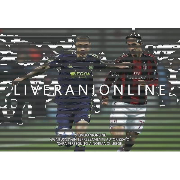 Milano 08-12-2010 Champions League 2010/11 milan-ajax nella foto gregory van der wiel e luca antonini ph marco luzzani/ag aldo liverani s.a.s.