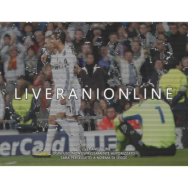 MADRID 09/12/2010 CHAMPIONS LEGUE REAL MADRID-AUXERRE NELLA FOTO Karim Benzema and Cristiano Ronaldo FOTOALFAQUI-AG ALDO LIVERANI ONLY ITALY 