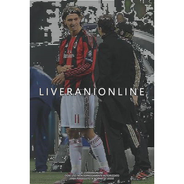 UEFA Champions League 2010/2011 Gruppo G Milano - 08.12.2010 Milan-Ajax Nella Foto:Zlatan IBRAHIMOVIC-Massimiliano ALLEGRI /Ph.Vitez-Ag. Aldo Liverani