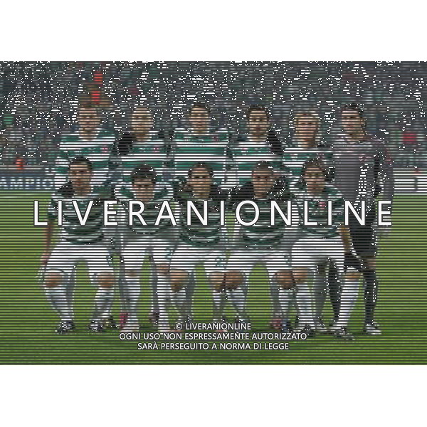 UEFA Champions League group C soccer match between Bursaspor Turkey and Rangers FC at Ataturk Stadium in Bursa, Turkey 07.12..2010 Match Scored : Bursaspor 1 - Rangers FC 1 Pictured: Bursaspor Team, UP L to R, Huseyin Cimsir, Sercan Yildirim, Milan Sepanov, Ozan Ipek, Serdar Aziz and Goalkeeper Yavuz Ozkan , Below L to R, Bekir Ozan Has, Leonel Nunez, Mustafa Keceli , Gokcek Wederson and Federico Insua . AG. ALDO LIVERANI SAS ITALY ONLY