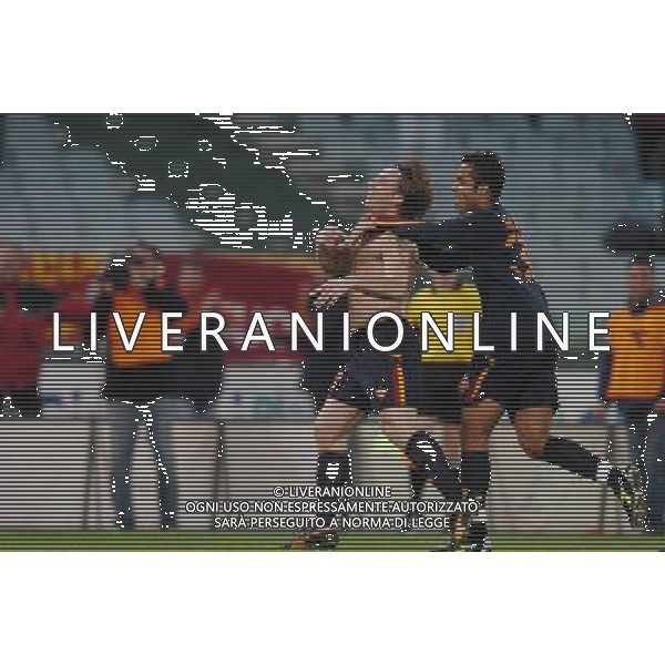 Roma Graziantepsporesultanza cassano Roma-Gaziantepspor coppa uefa 03/03/2004 nella foto esultanza di antonio cassano dopo il gol foto pasquazi/agenzia aldo liverani
