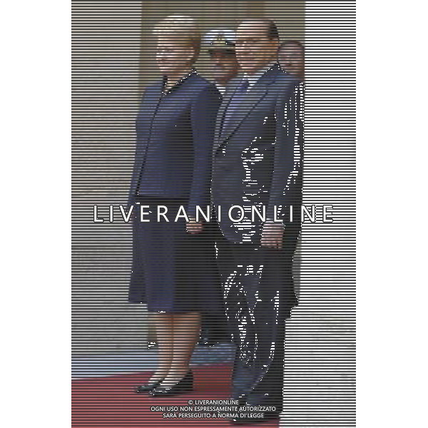 Roma - 10/12/2010 - Palazzo Chigi - ll Presidente del Consiglio dei Ministri Silvio Berlusconi incontra il Presidente della repubblica di Lituania, Dalia Grybauskaite © Fabrizio Corradetti - ag. Aldo Liverani sas