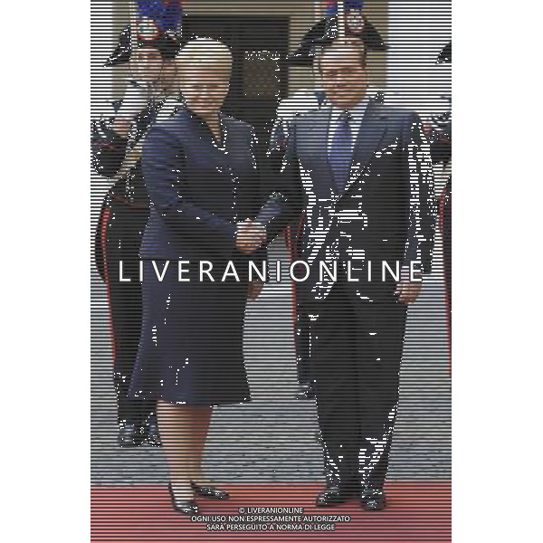 Roma - 10/12/2010 - Palazzo Chigi - ll Presidente del Consiglio dei Ministri Silvio Berlusconi incontra il Presidente della repubblica di Lituania, Dalia Grybauskaite © Fabrizio Corradetti - ag. Aldo Liverani sas