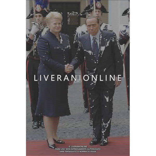 Roma - 10/12/2010 - Palazzo Chigi - ll Presidente del Consiglio dei Ministri Silvio Berlusconi incontra il Presidente della repubblica di Lituania, Dalia Grybauskaite © Fabrizio Corradetti - ag. Aldo Liverani sas