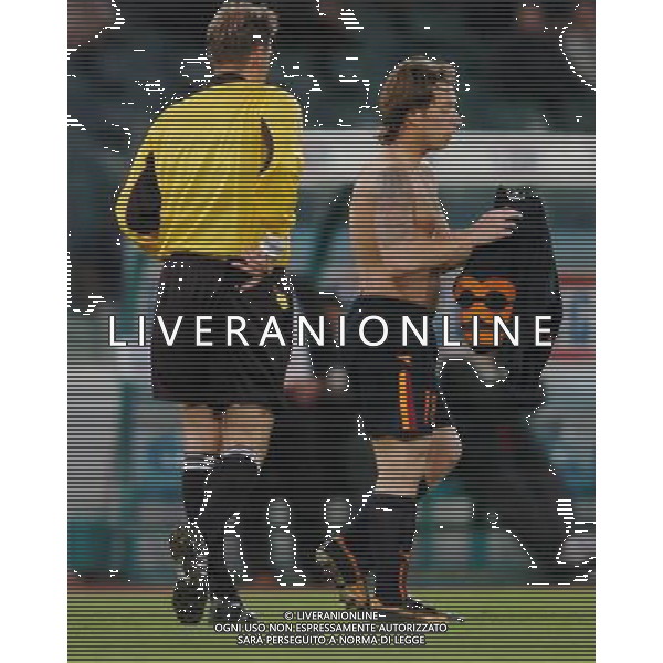 Roma Graziantepsporesultanza cassano Roma-Gaziantepspor coppa uefa 03/03/2004 nella foto esultanza di antonio cassano dopo il gol foto pasquazi/agenzia aldo liverani