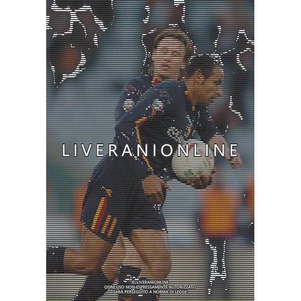 Roma Graziantepsporesultanza gol Emerson Roma-Gaziantepspor coppa uefa 03/03/2004 nella foto esultanza di antonio cassano dopo il gol foto pasquazi/agenzia aldo liverani