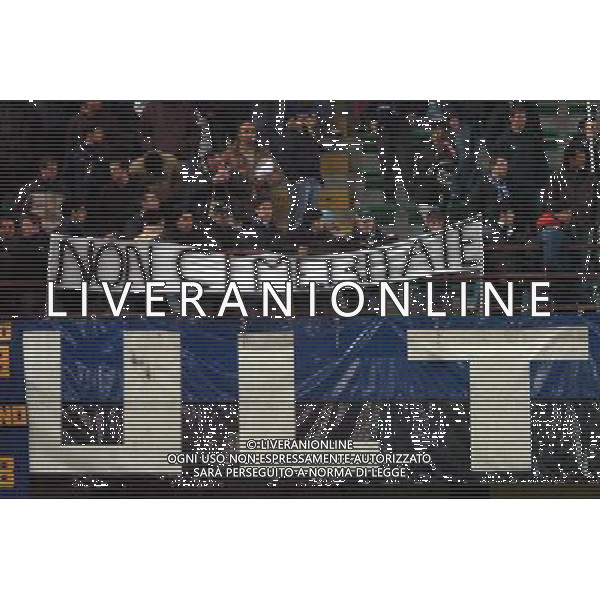 INTER-SOCHAUX COPPA UEFA 03/03/2004 NELLA FOTO STRISCIONE DEI TIFOSI FOTO MARCO LUZZANI/AGENZIA ALDO LIVERANI