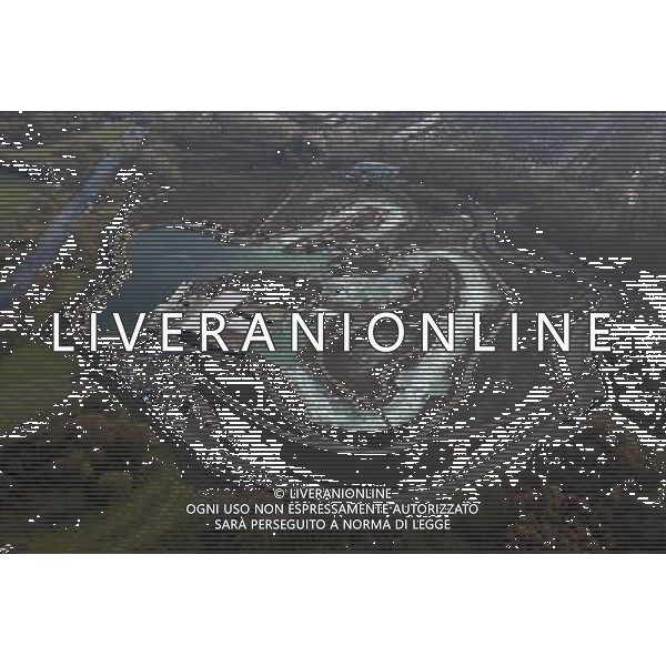 Broxbourne White Water Canoe Centre. Aerial view of the newly completed Broxbourne White Water Canoe Course and Centre. . © Photoshot - Ag. Aldo Liverani sas ITALY ONLY COSTRUZIONE DEL CENTRO CANOA PER I GIOCHI OLIMPICI 2012 A LONDRA