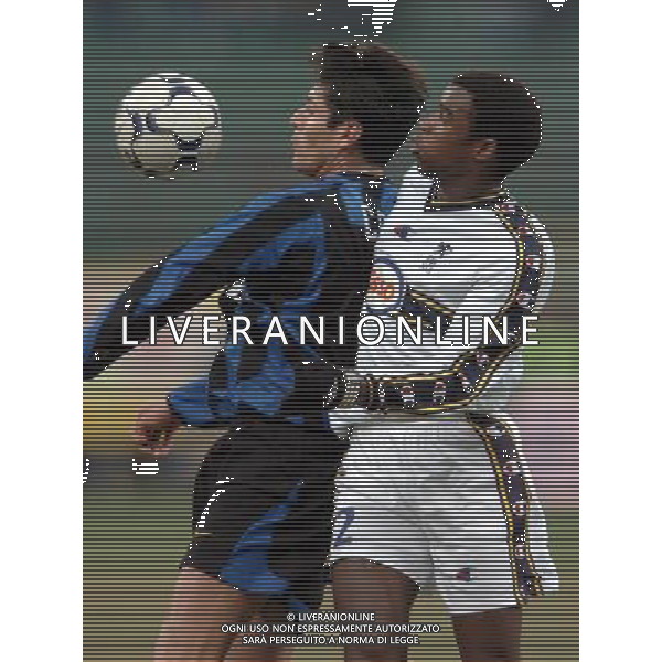 Milano 03/03/2004 COPPA UEFA 2003/04 -terzo turno- Inter-Sochaux 0:0 nella foto cruz e tall ph marco luzzani/ag aldo liverani s.a.s.