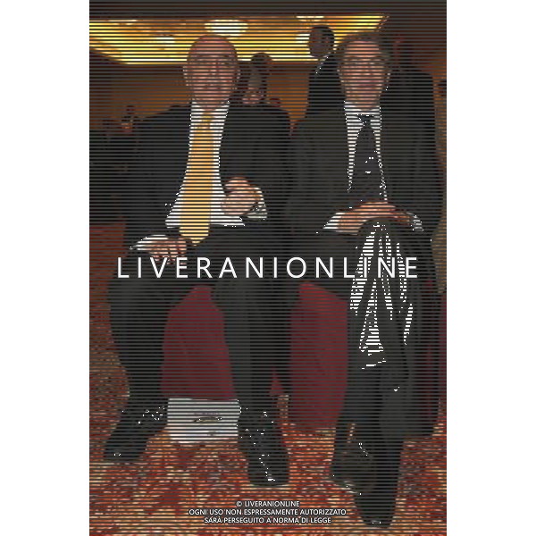 MILANO 13-12-2010 HOTEL PRINCIPE DI SAVOIA CALCIO LEGA CALCIO PREMIAZIONI ANNO CALCISTICO SERIE A TIM 2009-2010 NELLA FOTO ADRIANO GALLIANI MASSIMO MORATTI PH.FIOCHI/AG ALDO LIVERANI SAS