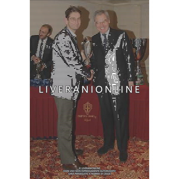 MILANO 13-12-2010 HOTEL PRINCIPE DI SAVOIA CALCIO LEGA CALCIO PREMIAZIONI ANNO CALCISTICO SERIE A TIM 2009-2010 NELLA FOTO MAURIZIO BERETTA CAMPEDELLI CHIEVO VERONA PH.FIOCHI/AG ALDO LIVERANI SAS