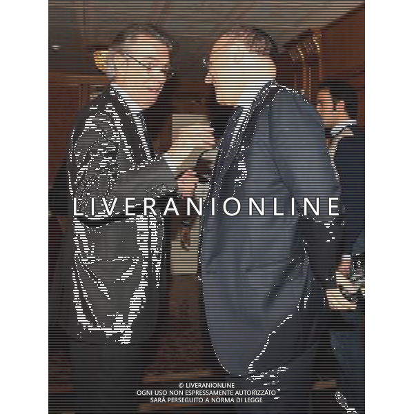 MILANO 13-12-2010 HOTEL PRINCIPE DI SAVOIA CALCIO LEGA CALCIO PREMIAZIONI ANNO CALCISTICO SERIE A TIM 2009-2010 NELLA FOTO MORATTI MASSIMO MAROTTA BEPPE PH.FIOCHI/AG ALDO LIVERANI SAS