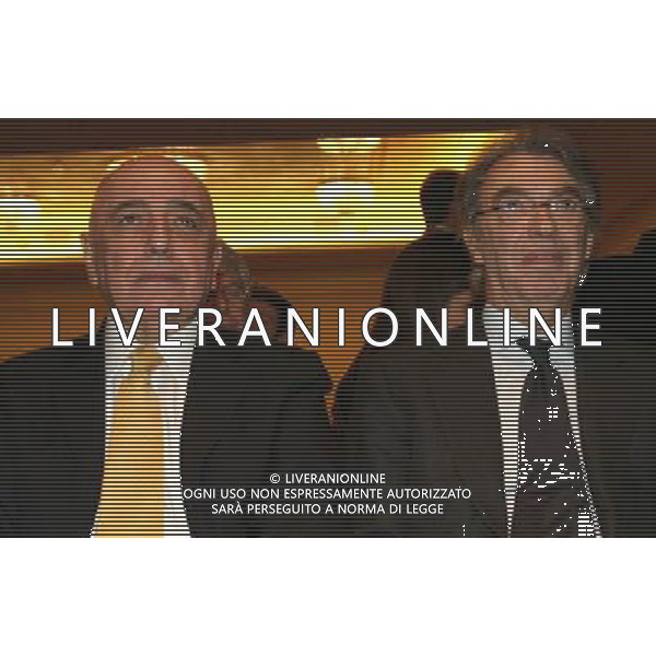 MILANO 13-12-2010 HOTEL PRINCIPE DI SAVOIA CALCIO LEGA CALCIO PREMIAZIONI ANNO CALCISTICO SERIE A TIM 2009-2010 NELLA FOTO MASSIMO MORATTI ADRIANO GALLIANI PH.FIOCHI/AG ALDO LIVERANI SAS