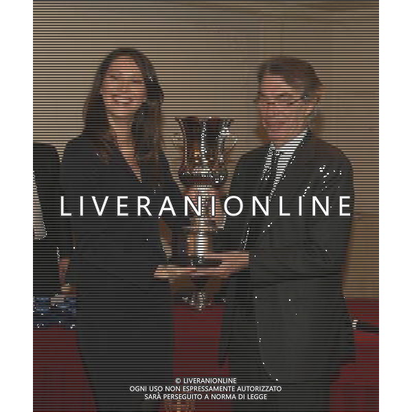 MILANO 13-12-2010 HOTEL PRINCIPE DI SAVOIA CALCIO LEGA CALCIO PREMIAZIONI ANNO CALCISTICO SERIE A TIM 2009-2010 NELLA FOTO MASSIMO MORATTI PH.FIOCHI/AG ALDO LIVERANI SAS