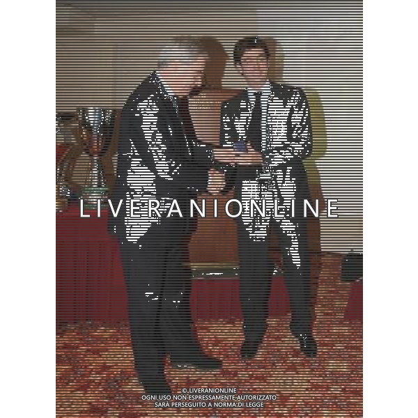 MILANO 13-12-2010 HOTEL PRINCIPE DI SAVOIA CALCIO LEGA CALCIO PREMIAZIONI ANNO CALCISTICO SERIE A TIM 2009-2010 NELLA FOTO ANDREA AGNELLI MAURIZIO BERETTA PH.FIOCHI/AG ALDO LIVERANI SAS