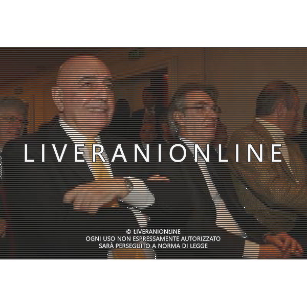 MILANO 13-12-2010 HOTEL PRINCIPE DI SAVOIA CALCIO LEGA CALCIO PREMIAZIONI ANNO CALCISTICO SERIE A TIM 2009-2010 NELLA FOTO MASSIMO MORATTI ADRIANO GALLIANI PH.FIOCHI/AG ALDO LIVERANI SAS