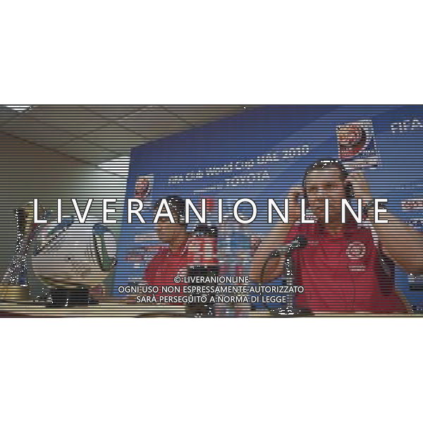 20101211: ABU DHABI, UNITED ARAB EMIRATES - Internacional Porto Alegre coach Celso Roth and captain Bolivar give a press conference during the FIFA Club World Cup 2010. In picture: player Bolivar (L) and coach Celso Roth (R). PHOTO: CITYFILES/NEWSPIX.PL ZJEDNOCZONE EMIRATY ARABSKIE KLUBOWE MISTRZOSTWA SWIATA PILKA NOZNA PORTUGAL,BRAZIL,SPAIN,GERMANY,FRANCE,UK OUT !!! --- Newspix.pl /Agenzia Aldo Liverani Sas - ITALY ONLY - I giocatori dell\' International Porto Alegre ad ABU DHABI, negli Emirati Arabi Uniti per partecipare al FIFA World Cup 2010, Mondiale per Club, Coppa Intercontinentale 13/12/2010 *** Local Caption *** www.newspix.pl mail us: info@newspix.pl call us: 0048 022 23 22 222 --- Polish Picture Agency by Ringier Axel Springer Poland