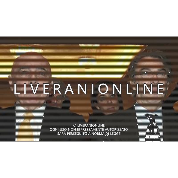 MILANO 13-12-2010 HOTEL PRINCIPE DI SAVOIA CALCIO LEGA CALCIO PREMIAZIONI ANNO CALCISTICO SERIE A TIM 2009-2010 NELLA FOTO rossella sensi adriano galliani massimo moratti PH.FIOCHI/AG ALDO LIVERANI SAS