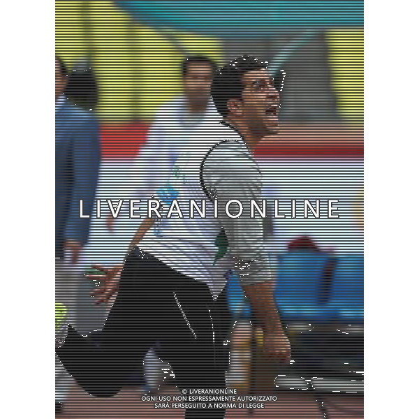 (101214) -- GUANGZHOU, Dec. 14, 2010 () -- Seyed Erfan Hosseini Liravi of Iran competes during the men\'s javelin throw F13 final match at the Guangzhou 2010 Asian Para Games in Guangzhou, south China\'s Guangdong Province, Dec. 14, 2010. Seyed Erfan Hosseini Liravi of Iran won the gold medal of the event with 59.50 meters and broke the world record. (/Ren Junchuan) (xm) AG. ALDO LIVERANI SAS ITALY ONLY